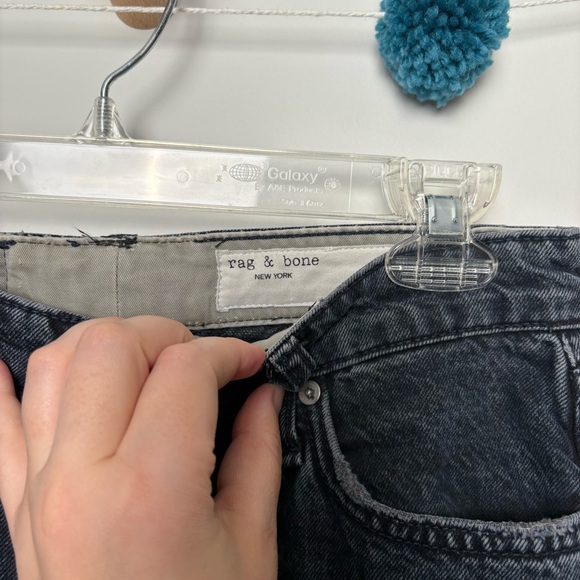 Rag & Bone Andi High Rise Wide Leg Dark Wash Denim Jeans - Picture 4 of 8